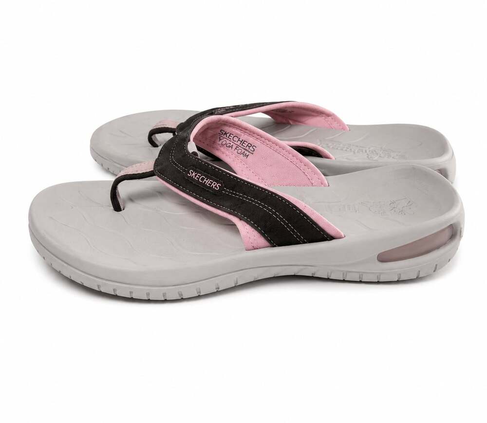 Columbia Flip flops Girls Size 4 Youth Sandals Pink And Brown